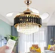 Crystal Chandelier with 42" Fan - 1
