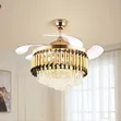 Crystal Chandelier with 42" Fan - 2