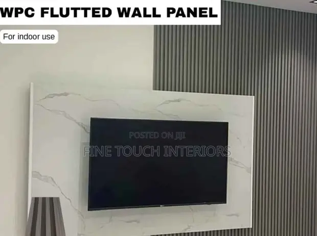 Fluted Wall Panels for TV Area - Fine Touch - 1
