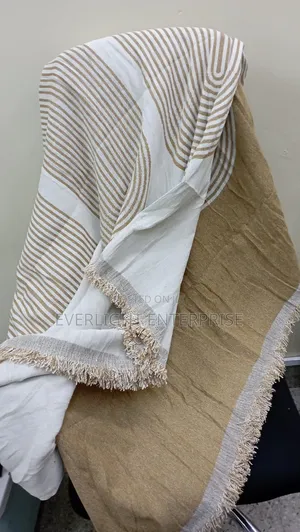 Nordic Cotton Knitted Sofa Cover with Tassels