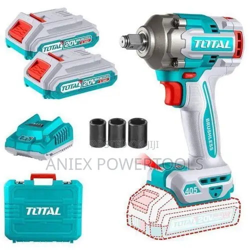 Total TIWLI2045 Cordless Impact Wrench 405Nm - 1