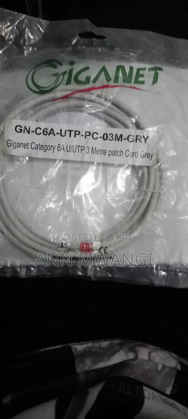 Giganet CAT6A U/UTP 3m Patchcord - 1