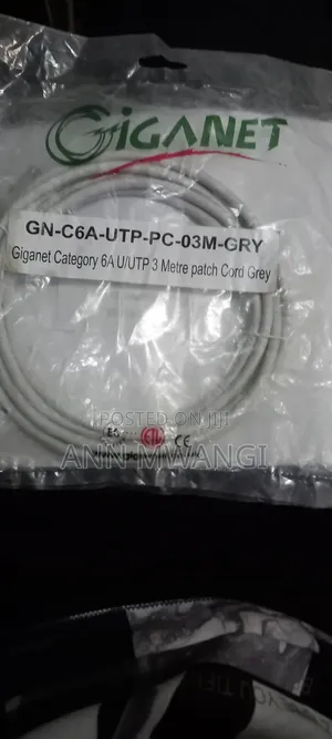 Giganet CAT6A U/UTP 3m Patchcord