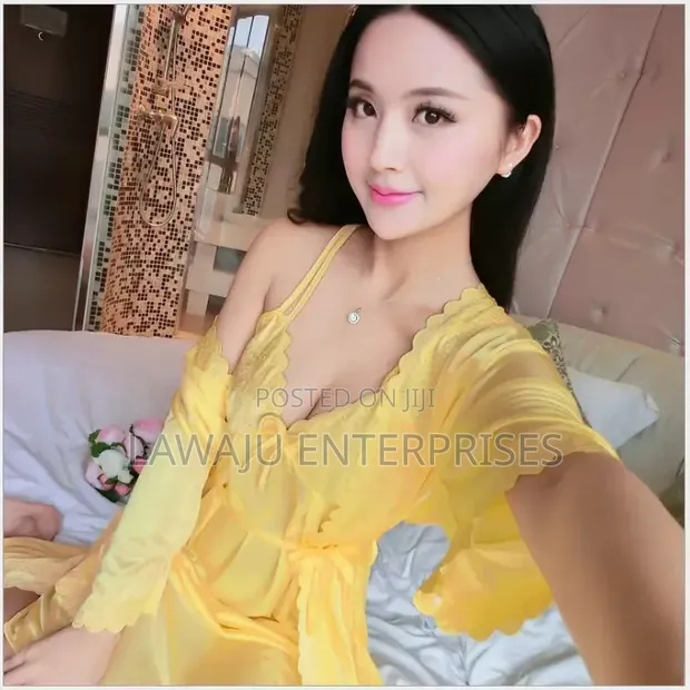 2pcs Luxury Satin Lingerie Set - 1