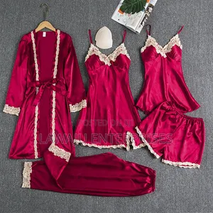 5-Piece Nighties Pyjamas Set - Medium to 3XL