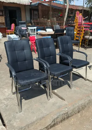 Leather Reception Office Chairs - Brand New