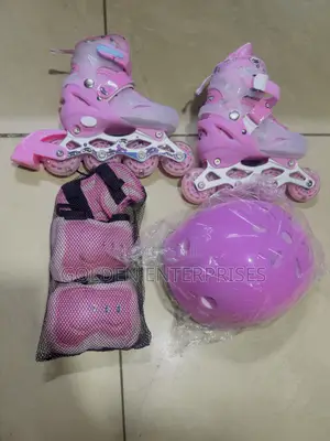 4-in-1 Kids Roller Skating Set (Skates, Helmet, Pads)