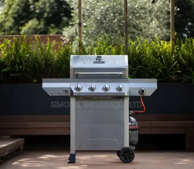 Megamaster Pinnacle Series 4 Burner Patio Gas Braai with Side Burner - 1