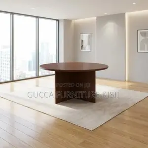Round Wooden Meeting Table - Nairobi
