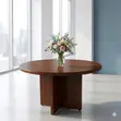 Round Wooden Meeting Table - Nairobi - 4
