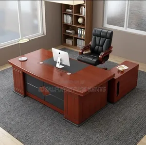 1.6m Mahogany Desk - Brand New