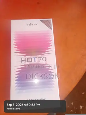New Infinix Hot 70 128GB Silver