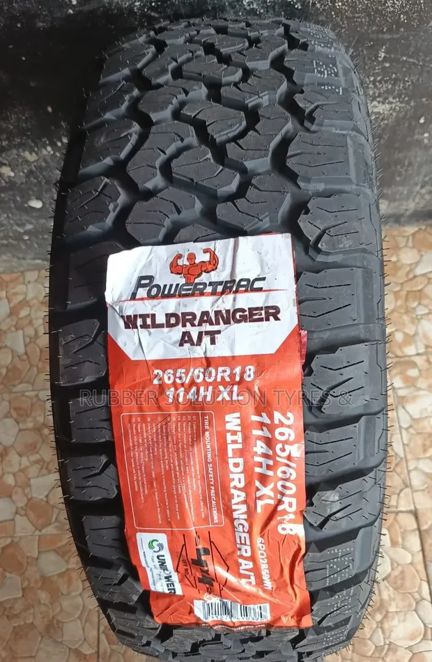 265/60 R18 Powertrac Wildranger A/T Tyres 114H XL - 1