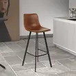 Elegant Leather Bar Stool for Kitchen Counters - 1