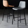 Elegant Leather Bar Stool for Kitchen Counters - 5