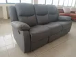 Luxury Grey 3-Seater Recliner Sofa - 2