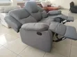 Luxury Grey 3-Seater Recliner Sofa - 4