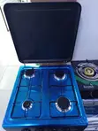 Olelon 4-Burner Gas Cooker with Shelves - 1