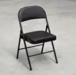 Black Leather Foldable Office Chair - 3