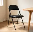 Black Leather Foldable Office Chair - 4