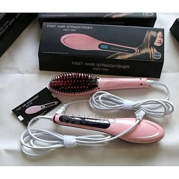 Electric Auto Hair Straightener Brush Comb - 1