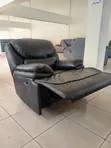 Luxury Single Seater Recliner Sofa - Black Leather - 3
