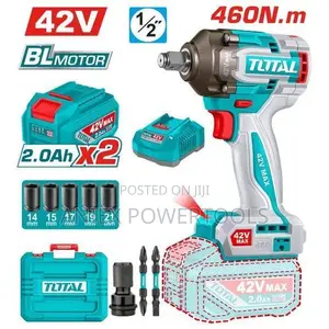 Total TIWLI42462 Cordless Impact Wrench 460Nm