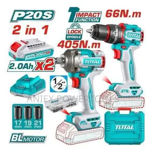 Total TCKLI20286 20V Cordless 2-Piece Combo Kit