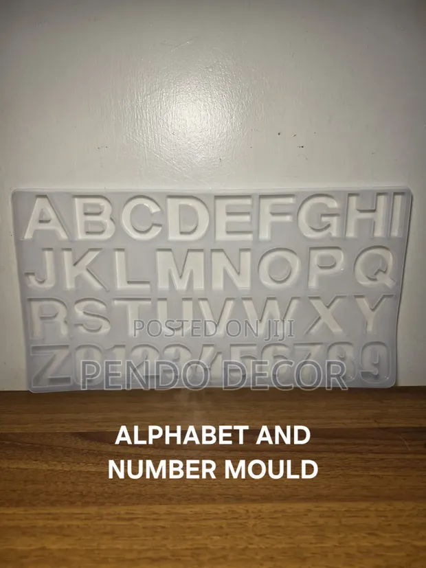 Alphabet Resin Mould - Large & Small Letters - 1