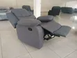 Premium Grey Single-Seater Fabric Recliner - 1
