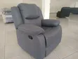 Premium Grey Single-Seater Fabric Recliner - 2