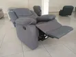Premium Grey Single-Seater Fabric Recliner - 3