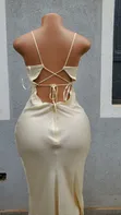 Yellow Silk Dress - Brand New - 3