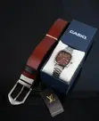 The Style Suite Gents Gift Set - Casio Watch & Belt - 3