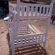 Sturdy White Wooden Bunk Bed (3.5x6 Top, 4x6 Bottom) - 2