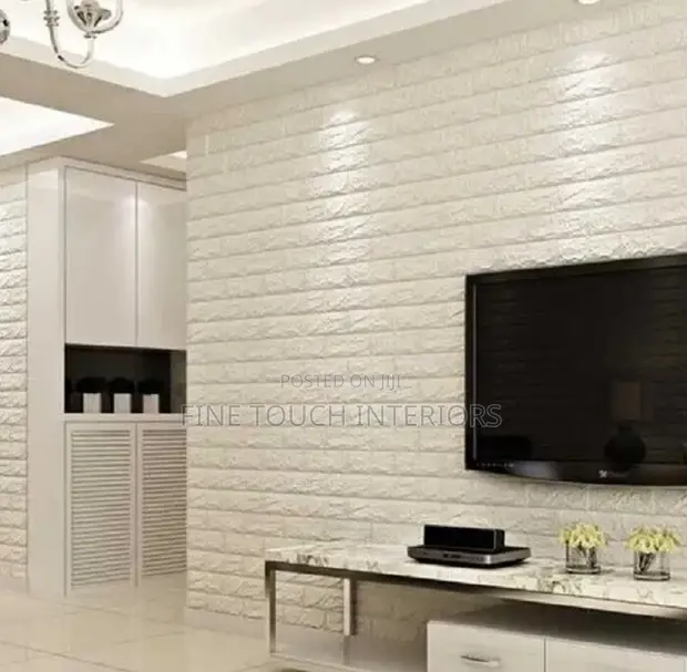 3D Foam Wall Panels for TV Area - 1