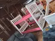 White & Pink Bunk Bed with Slide - Free Delivery - 1