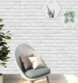 White 3D Foam Wall Panels - 2