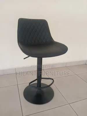 Modern Black Swivel Kitchen Counter Stool