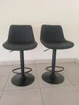Modern Black Swivel Kitchen Counter Stool - 5