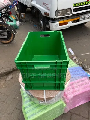 Green Acme Closed Plastic Crates