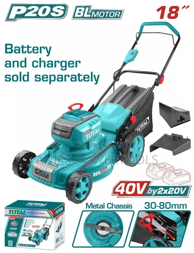 Total TLMLI20185 Cordless Lawnmower 16" 40V - 1