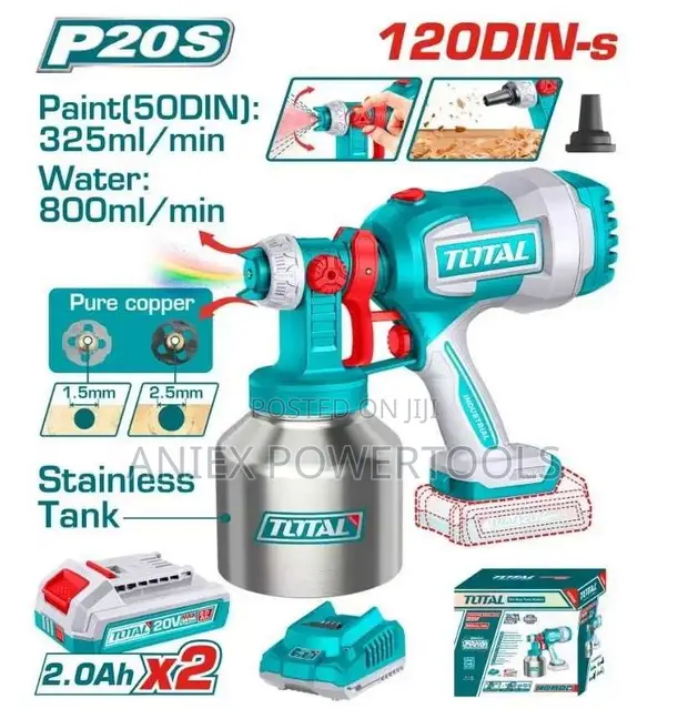 Total TSGLI200414 Cordless Spray Gun 20V - 1