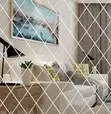 Crystal-Look Diamond Acrylic Wall Mirrors - 1