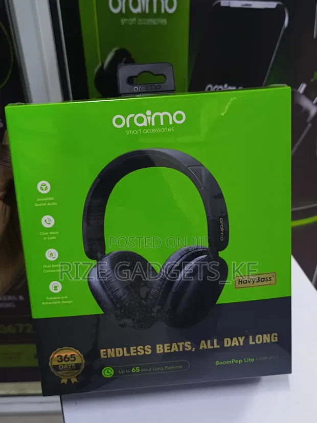 Oraimo Boompop Lite Over-Ear Headphones - 1