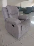 Luxury 1-Seater Fabric Recliner Sofa - Premium Comfort Chair - 2