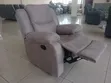 Luxury 1-Seater Fabric Recliner Sofa - Premium Comfort Chair - 4