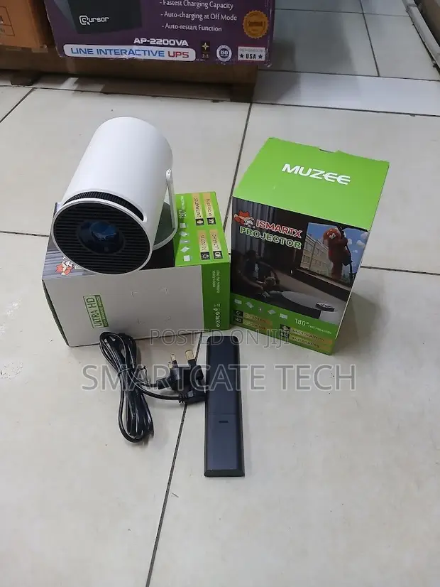 HY300 Mini Smart Projector | Android WiFi Home Cinema - 1