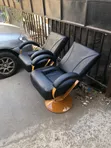 Executive Barber Chairs - Black/Brown - 2