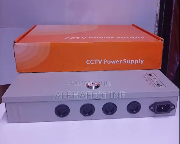 12V 10A 9-Channel CCTV Power Supply Metal Casing - 1